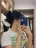 LAST KISS羽毛抓夾女鴕鳥(niǎo)發(fā)夾后腦勺發(fā)飾高級(jí)感夾子2025新款七夕情人節(jié)禮物 黑中號(hào)10CM精致流蘇抓夾 曬單實(shí)拍圖