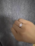 DRAGBOLL鉆戒女莫桑石情侶鍍鉑金一對(duì)求結(jié)婚鉆戒鉆石對(duì)戒送老婆七夕節(jié)禮物 加冕一克拉對(duì)戒 曬單實(shí)拍圖