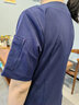 樂(lè )倍康洗手衣男女刷手服長(cháng)短袖醫生服彈力護士服工作服定制口腔美容牙科 藏藍色-女款短袖（無(wú)肩扣） M 曬單實(shí)拍圖