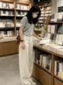 蔓爾依休閑褲女裝夏季2026新款夏裝穿搭一整套時(shí)尚衣服套裝短袖闊腿褲子 藍(lán)色上衣+褲子 M 建議100斤-110斤 曬單實(shí)拍圖