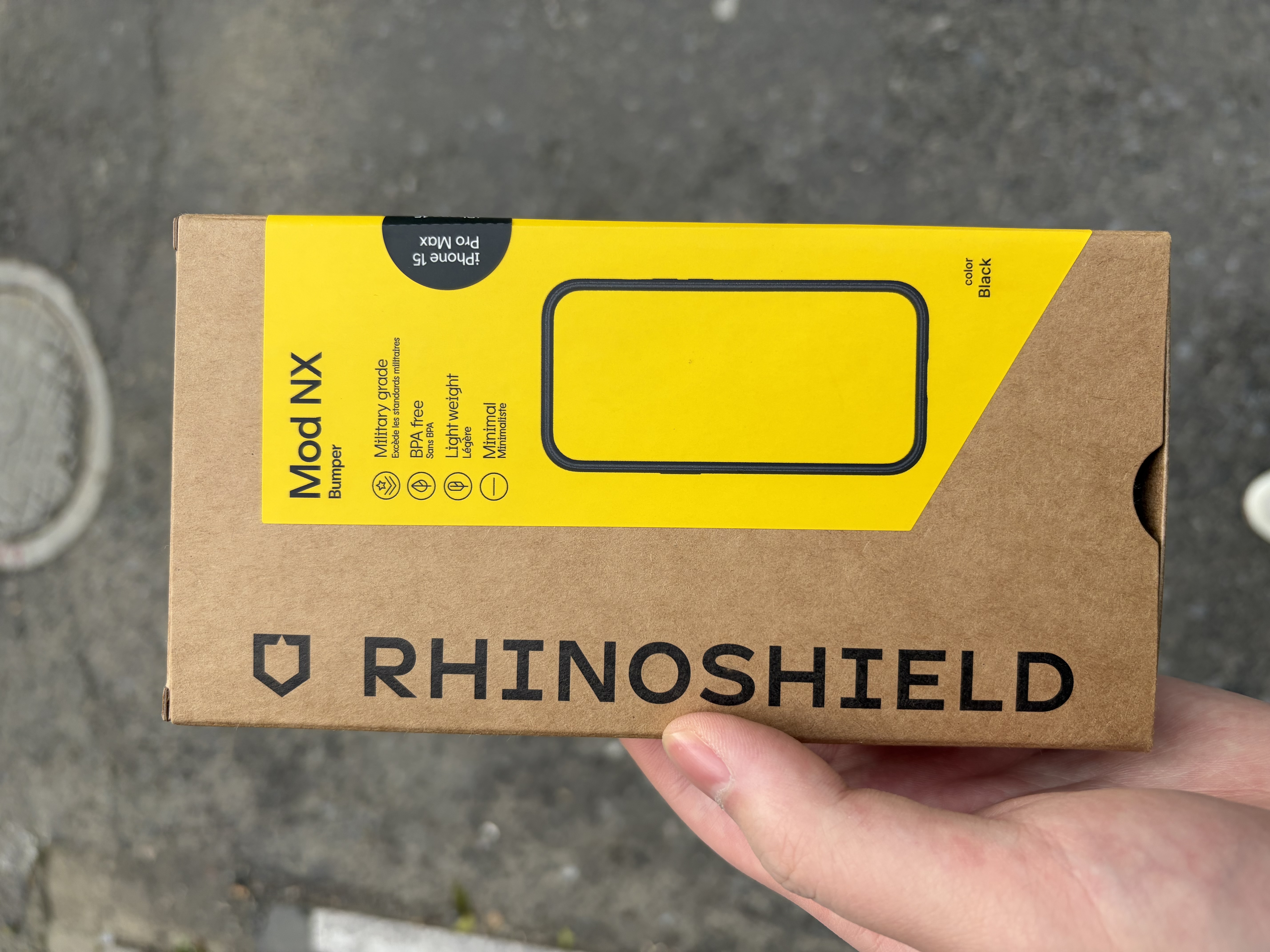 RHINOSHIELD犀牛盾適用新款蘋果iphone17/16promax邊框15promax手機殼14pro新款防摔硅橡膠磨砂保護套男女簡約 黑色邊框【不含背板】 iPhone 15 Pro Max 曬單實拍圖