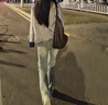 淺色微喇叭牛仔褲女2026新款秋冬加厚高腰顯瘦小個褲子 圖片色 M 曬單實拍圖
