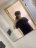Cebrodz法國 美式亨利領t恤男夏季潮流cleanfit拼接重磅短袖高級感短袖男 黑色 XL 曬單實拍圖