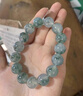 冰種飄花翡翠手串珠子緬甸a貨正品玉石圓珠子玉手鏈珠子手鏈 曬單實拍圖