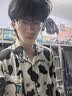 莫代爾情侶睡衣日系卡通蠟筆小新春夏季純棉短袖短褲寬松家居服三件套裝 【棉】三件套：奶牛小新男女同款 短袖+短褲+長褲 3XL 男建議175-200斤 曬單實拍圖