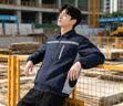 保羅嵐芝（BOLOLANZHI）空調(diào)服男帶風(fēng)扇衣服3C認證夏季薄款工作服戶外釣魚高溫作業(yè)制冷服藏藍長袖雙風(fēng)扇 曬單實拍圖
