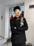 駱森馳（LUOSENCHI）新中式西裝男套裝結婚婚禮西服訂婚男裝衣服新郎男士國潮高端外套 西服+白襯衫+黑西褲【三件套】 M 建議85-105 曬單實拍圖