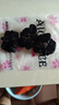 AiChoice細絨布發(fā)圈高品質(zhì)彈力發(fā)繩扎頭發(fā)皮筋氣質(zhì)女韓國天鵝絨發(fā)飾 黑色三件套 曬單實(shí)拍圖