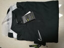NIKE/耐克成人男子半拉鏈長(cháng)袖套頭衫青少年青少年加絨保暖運動(dòng)訓練健身衣休閑立領(lǐng)衛衣學(xué)生訓練服 （成人款）黑白色AJ9709010 L 曬單實(shí)拍圖