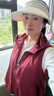 連帽抽繩薄款防曬馬甲女2026春夏新款韓版時(shí)尚背心休閑透氣外套潮 酒紅色 L 建議122-134斤 曬單實(shí)拍圖