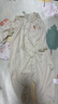 乖奇熊嬰幼兒莫代爾連體衣夏季薄款無骨睡衣服寶寶七分袖家居哈衣空調服 曬單實拍圖