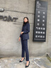 Sugargirl秋冬季小西裝套裝女休閑通勤職業(yè)裝女裝西服外套老師職場(chǎng)經(jīng)理正裝 藏藍色褲子 M 曬單實(shí)拍圖
