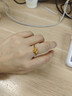 中國黃金（CHINA GOLD）蝴蝶黃金戒指女足金訂求結(jié)婚戒子七夕情人節(jié)禮物送女友老婆生日 【京速達(dá)】足金蝴蝶戒指-烤漆款 曬單實拍圖