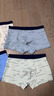 邦多拉兒童內褲男大童平角內褲中學(xué)生男孩四角褲棉質(zhì)10-15歲青少年內褲 4條裝-小鳥(niǎo)款 180 /2XL【115-140斤】 曬單實(shí)拍圖