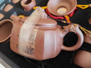 洛湘宜興紫砂茶具套裝名家游爽純手工原礦紫砂泡茶壺辦公家用高端禮品 刻厚德載物款 曬單實(shí)拍圖
