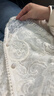 香影新中式輕國風(fēng)刺繡襯衫女2026秋季新款白色蕾絲提花假兩件開衫 鷺白 M 160/84A/95-110斤 曬單實(shí)拍圖