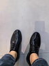 海瀾之家 HLA商務休閑正裝皮鞋男秋季新款男鞋頭層牛皮英倫軟底耐磨鞋子男百搭黑色41 曬單實拍圖