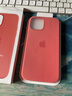 【正品原裝】iPhone12/12Pro手機殼MagSafe磁吸原裝保護殼蘋果12保護套手機外殼 粉橘色 曬單實拍圖
