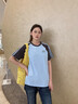 名創優品（MINISO）純棉短袖t恤女2026新款插肩袖寬松半袖初中學生獨特漂亮初夏上衣 曬單實拍圖