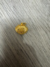 老廟黃金足金吊墜寶寶滿月金飾品平安百福小鎖包兒童節(jié)禮物 曬單實(shí)拍圖