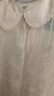 茵曼（INMAN）【李蘭迪代言】泡泡袖蕾絲娃娃領(lǐng)襯衫2026夏女裝新款純棉短袖上衣 白色 M 曬單實(shí)拍圖