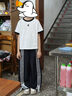 兜兜王國女童套裝夏裝2026新款兒童夏季短袖運動衣服女大童巨好看韓系穿搭 白色 【短袖+休閑褲】兩件套 150 曬單實拍圖