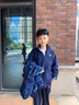 G.DUCKKIDS小黃鴨男童秋冬裝外套兒童沖鋒衣服中大童男孩加厚風衣學生校服 藍色 110 尺碼4~5歲【100-110cm】 曬單實拍圖