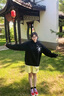 LPOX美式復古蜘蛛俠衛衣字母印花連帽衛衣女新款外套春秋情侶上衣ins X.黑色.X加絨[優(yōu)質(zhì)面料  XL 120-135斤 曬單實(shí)拍圖