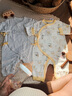 拉比嬰兒衣服連體衣男女寶寶四季爬服哈衣2件裝 綁帶 52cm 曬單實(shí)拍圖