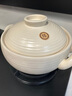 BAMBETEL德國品牌陶土砂鍋雙耳燉鍋家用多功能耐高溫燃氣灶干燒不裂煲湯鍋 素陶砂鍋-奶白 3L 曬單實拍圖
