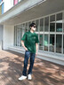 馬克華菲2026夏季新款潮牌男士短袖T恤純棉寬松休閑潮流印花男生上衣體恤 墨綠色 【純棉舒適】 L 【115-130斤】 曬單實拍圖
