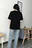 帛芮夏季純棉重磅純棉短袖t恤女純色圓領寬松厚實不透打底衫體恤 曬單實拍圖