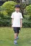 英氏（YEEHOO）男童短袖兒童polo衫中大童裝T恤萊卡棉速干翻領百搭夏裝 白色 140 曬單實拍圖