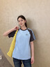 名創優品（MINISO）純棉短袖t恤女2026新款插肩袖寬松半袖初中學生獨特漂亮初夏上衣 曬單實拍圖