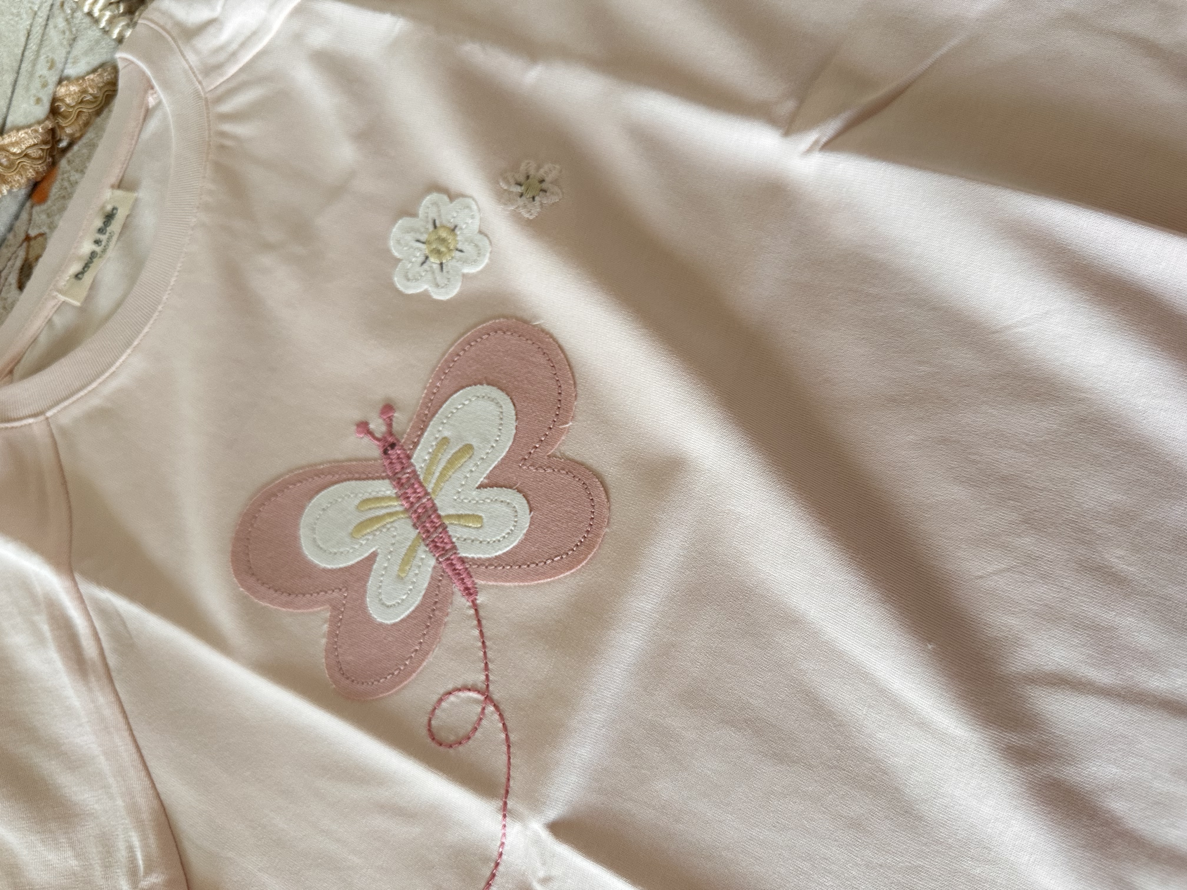 戴維貝拉（DAVE＆BELLA）夏裝新款純棉女童t恤兒童衣服小童短袖上衣洋氣女寶寶打底衫 糖果粉【現貨】 130 cm（建議身高120-130cm） 曬單實拍圖