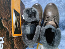 Jeep棉靴男冬季麂皮絨加厚馬丁靴男戶(hù)外抗寒防滑皮毛一體工裝靴子男 卡其色（運動(dòng)碼） 41 曬單實(shí)拍圖