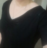 REBE LONA新款舞蹈服女中國舞成人練功服莫代爾黑色形體服藝考現(xiàn)代舞服 002黑色上衣(短袖) L 曬單實(shí)拍圖