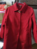 Missdaling2025秋冬中老年雙面呢羊毛大衣女中長(cháng)款羊毛絨外套高貴夫人媽媽裝 正酒紅 2XL （110-125斤） 曬單實(shí)拍圖