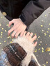 中國黃金（CHINA GOLD）勿忘我情侶銀戒指男女款對戒一對表白七夕情人節(jié)禮物送女朋友老婆 【京速達】勿忘我情侶對戒 曬單實拍圖
