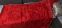 沐诗羽 全棉贡缎提花四件套欧式刺绣纯棉床上双人床单被套团购送礼套件 玫瑰-大红 标准四件套/200*230cm被套 实拍图