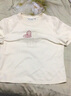 Olrain歐芮兒法式短袖T恤女夏季女裝愛(ài)心刺繡簡(jiǎn)約圓領(lǐng)寬松上衣 杏色 XL 曬單實(shí)拍圖