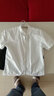 wangliuyang立領(lǐng)短袖襯衫男夏季純色免燙圓領(lǐng)時(shí)尚修身簡(jiǎn)潔襯衣商務(wù)休閑職業(yè)裝工作服白色半袖襯衫 白色 L碼建議135斤以下 曬單實(shí)拍圖