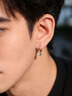 恩久原創(chuàng)簡(jiǎn)約潮男耳環(huán)單只耳釘高級(jí)感個(gè)性痞帥潮流酷酷的新設(shè)計(jì)耳扣 【單只】鉆石耳扣 曬單實(shí)拍圖