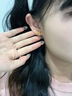 中國黃金（CHINA GOLD）18K金在逃公主耳釘女士蝴蝶結耳飾七夕情人節禮物送女友老婆生日 18K金蝴蝶結耳釘 曬單實拍圖