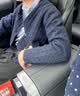 伯爵卓爾【含羊毛】提花設計開衫針織衫男士2025秋冬季新款毛衣男 Y541552 學院藍 XL (180) 曬單實拍圖