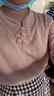 啄木鳥(niǎo)棉麻襯衫女冰絲女裝棉復古盤(pán)扣中袖中式立領(lǐng)上衣t恤 肉粉色 2XL【建議125斤-140斤內穿】 曬單實(shí)拍圖