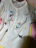 茵曼（INMAN）黃玫瑰|純棉透氣休閑刺繡襯衫2026夏季女裝新款娃娃衫襯衣上衣 淺杏白 M 曬單實(shí)拍圖