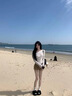 尤克達蒂（yookdd） 短褲女夏季新款美式高級感牛仔短褲高腰緊身辣妹顯瘦百搭a字熱褲 卡其色 S 曬單實拍圖