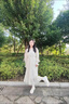 Jret春季2024年新款女法式溫柔風碎花連衣裙設(shè)計感小眾雪紡中長款裙子 圖片色 S 95斤以下 曬單實拍圖