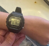 卡西歐（CASIO）卡西歐手表小方塊防水數顯電子表狂飆安欣同款男女學生運動手表 W-218H-1A 曬單實拍圖